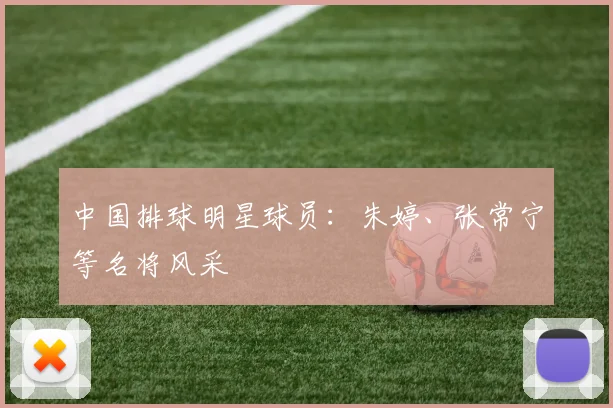 中国排球明星球员：朱婷、张常宁等名将风采